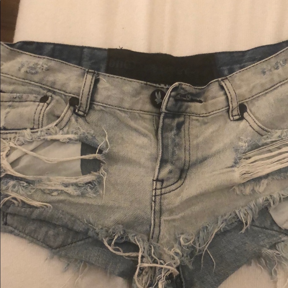 Denim shorts